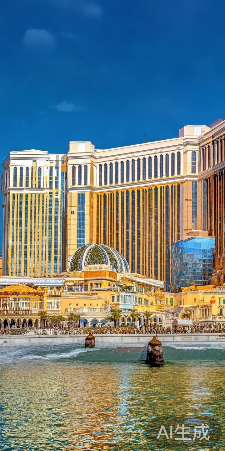 威尼斯人澳门坐落在氹仔岛的核心区域，这是一个集豪华
